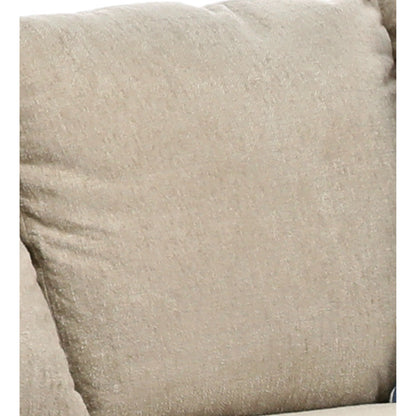 Light beige textured upholstery cushion
