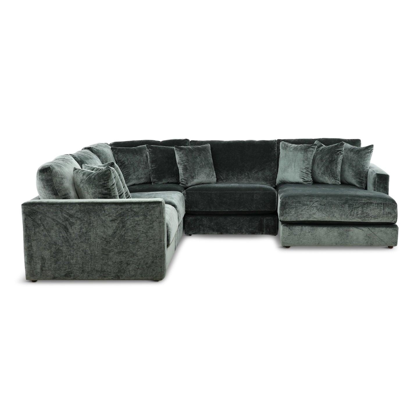 Evianna 5-Piece Pine Sectional Right-Facing