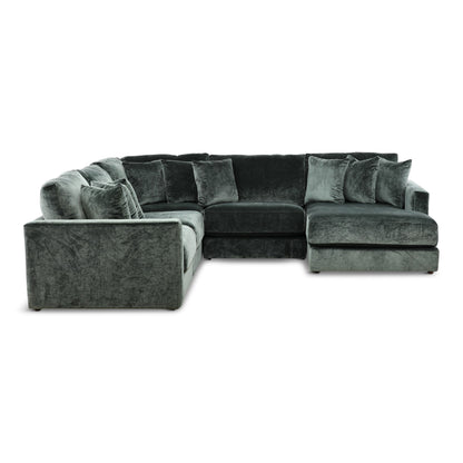 Evianna 5-Piece Pine Sectional Right-Facing