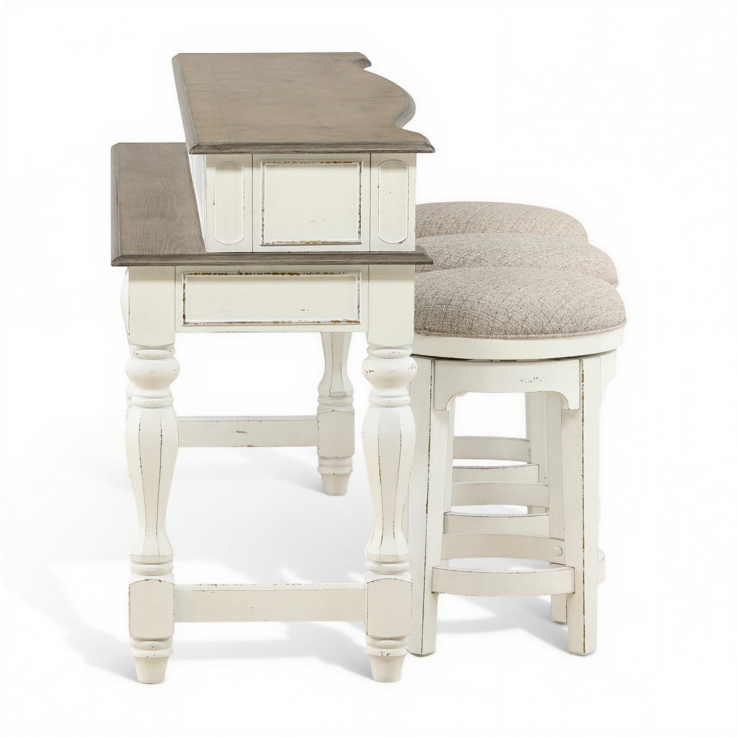 Della Console Bar Height Table and 3 Stools