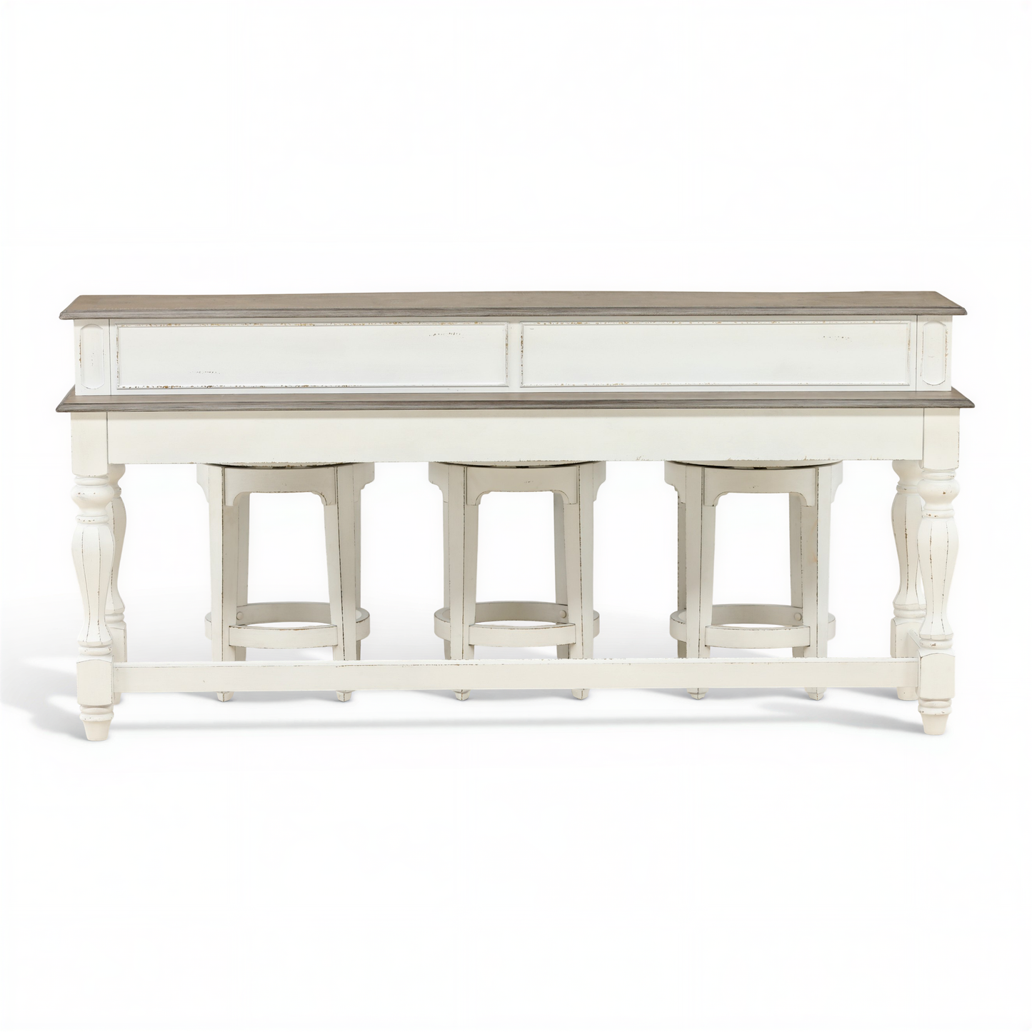 Della Console Bar Height Table and 3 Stools