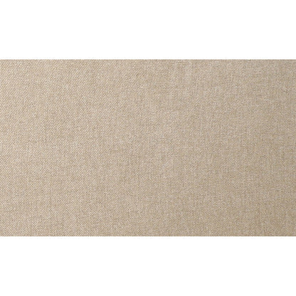 Close-up of light beige upholstery fabric texture with fine woven detail