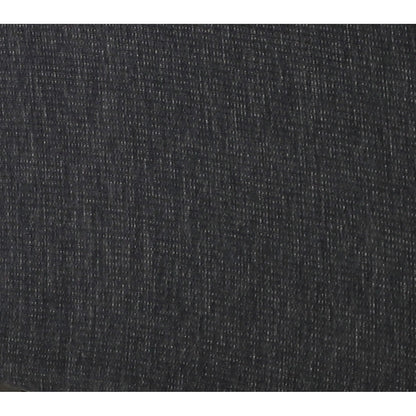 Close-up of dark charcoal upholstery fabric with fine woven texture