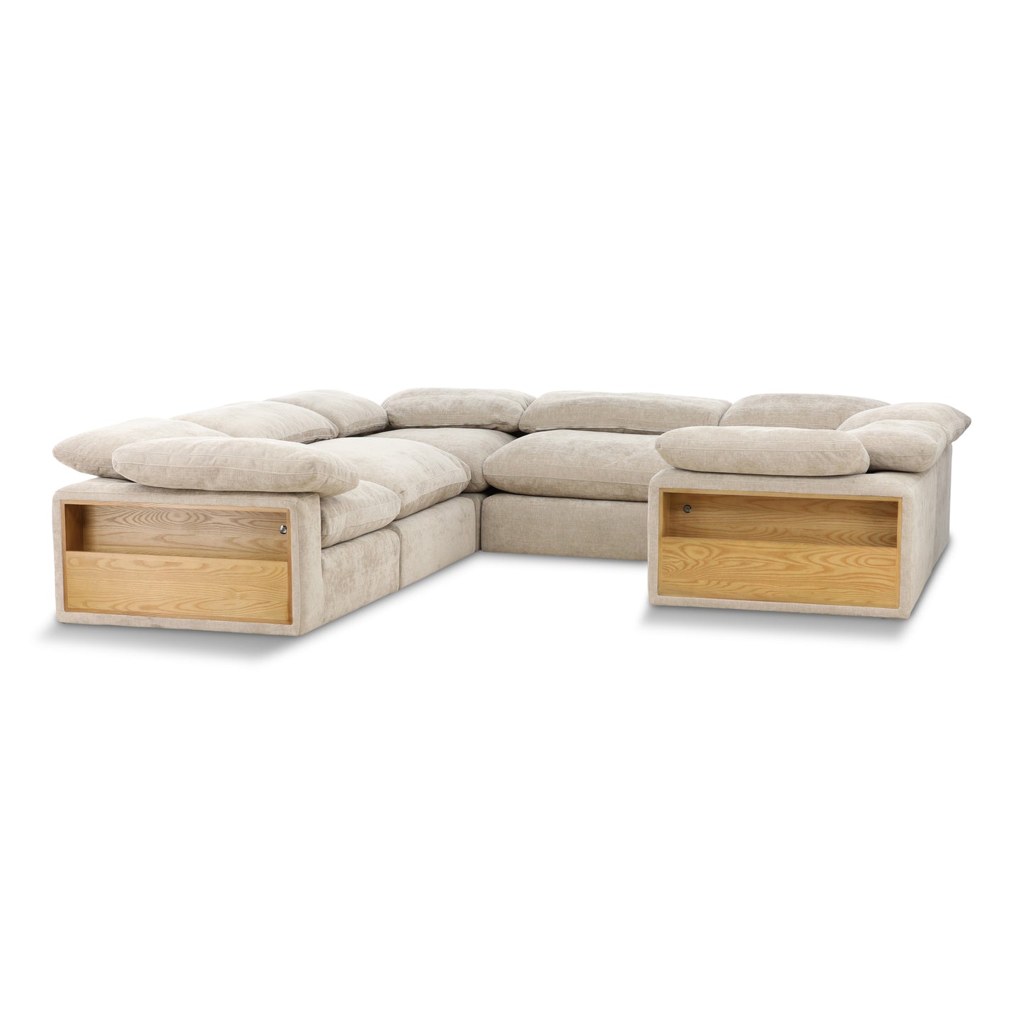 Lela 6-Piece Sectional with Double Storage