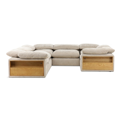 Lela 6-Piece Sectional with Double Storage
