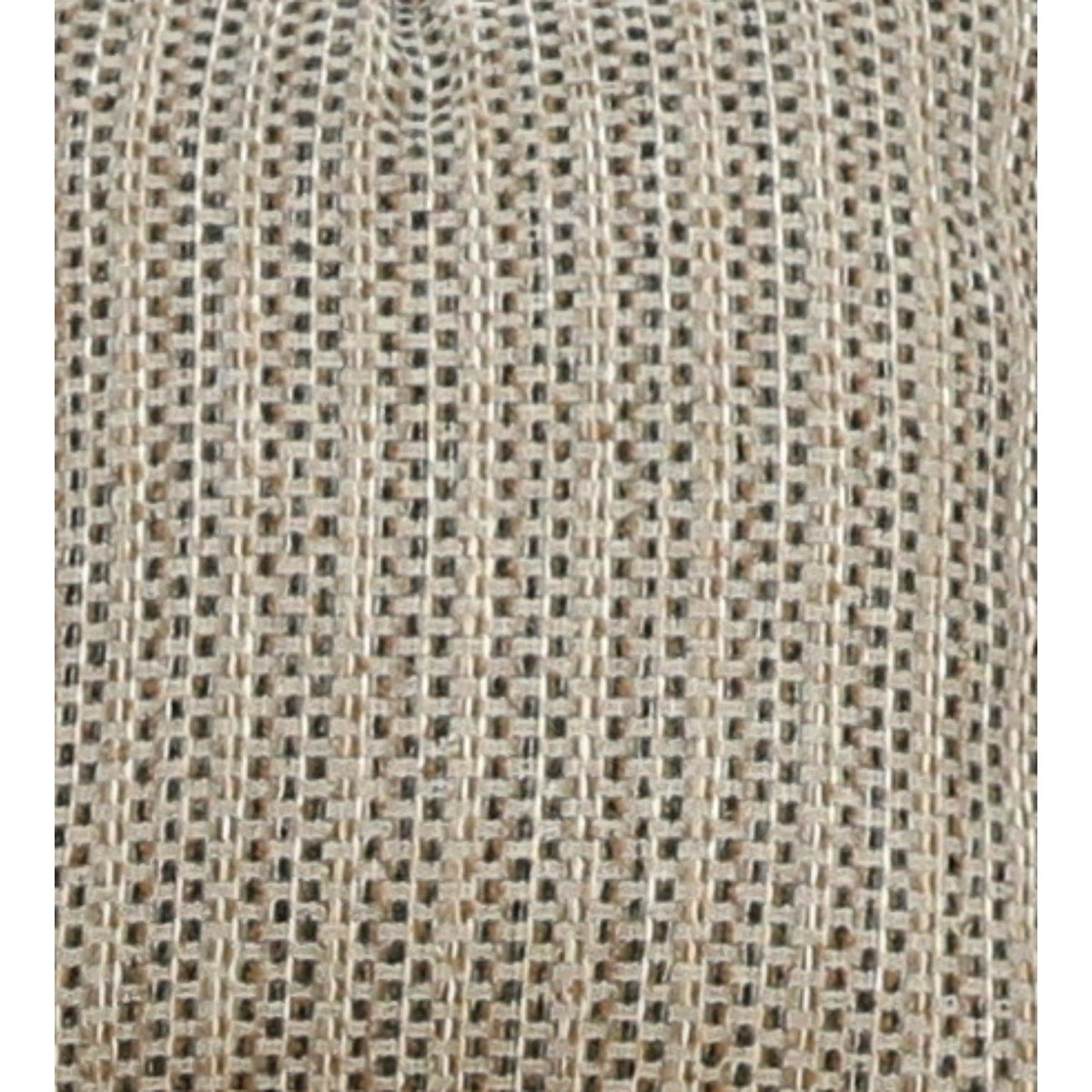 Close-up of beige woven fabric with vertical grid texture
