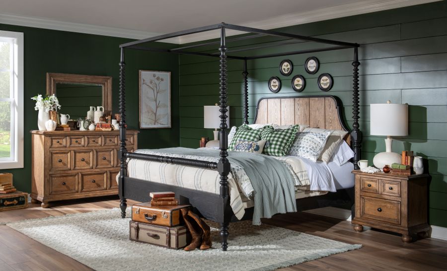 Vintage Market Canopy Bed