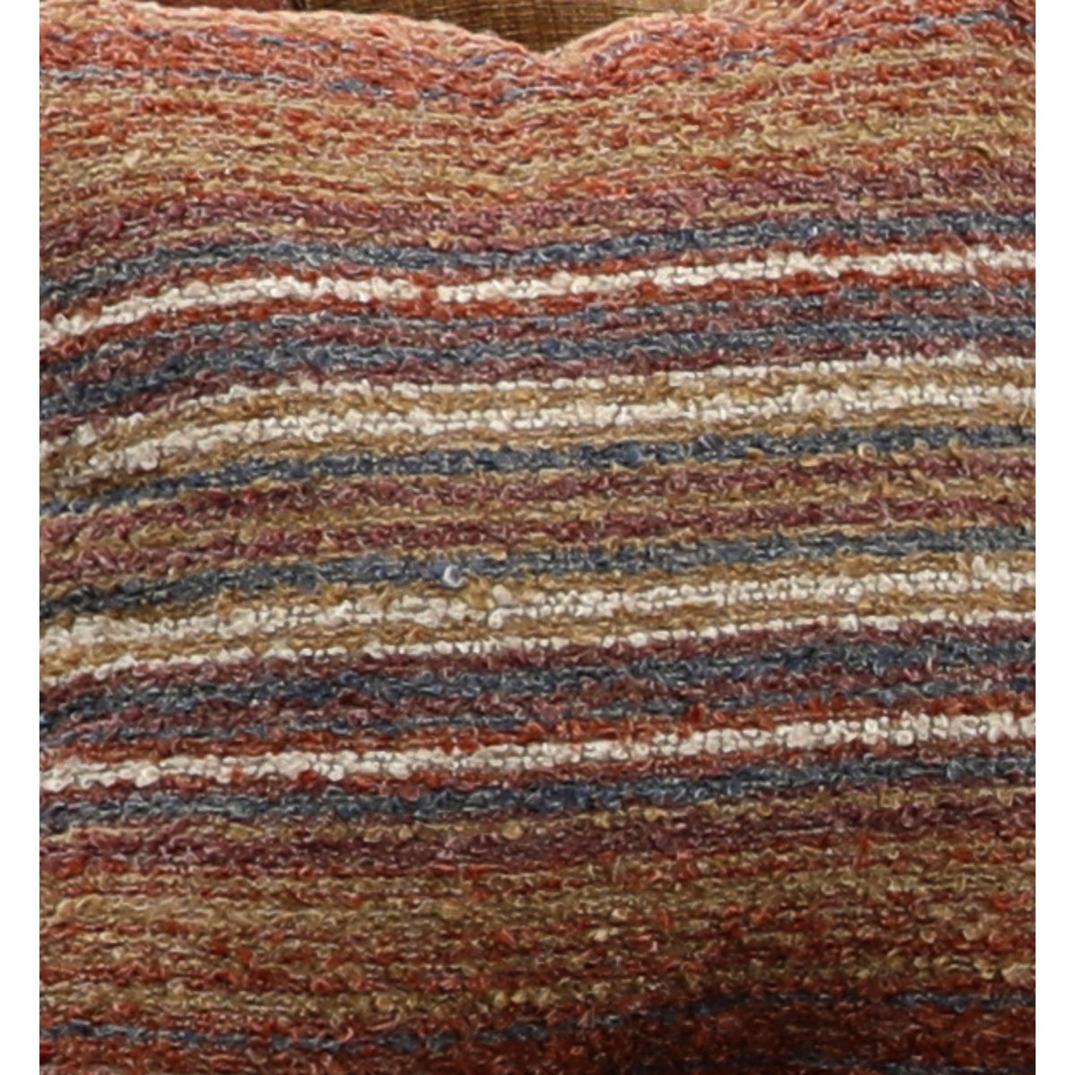 Brown woven upholstery fabric close-up with fine textured pattern