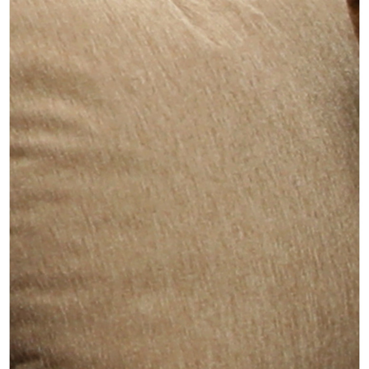 Upholstered sectional fabric close-up, warm beige woven texture