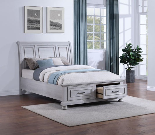 Weston Queen Storage Bed Dove Gray
