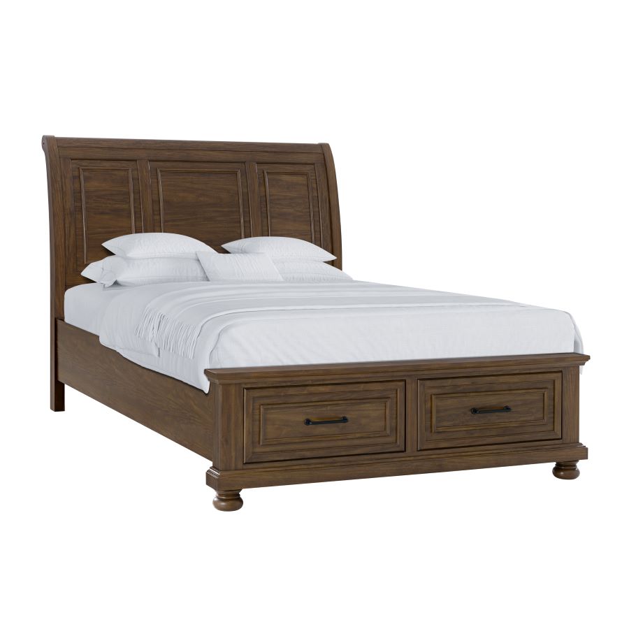 Weston Queen Storage Bed Cherry