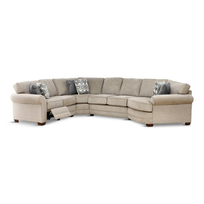 Wentworth 4-Piece Power Reclining Sectional Left-Facing