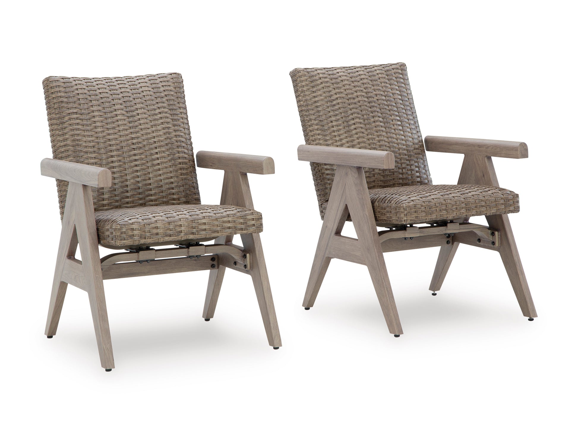 Carisbo Outdoor Rocking Arm Chair (Set of 2)