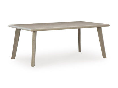 Carisbo Outdoor Dining Table with Umbrella Option