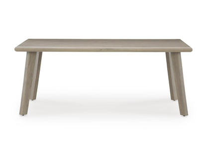 Carisbo Outdoor Dining Table with Umbrella Option