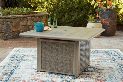 Carisbo Square Fire Pit Table