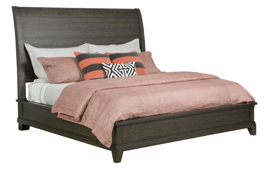 Plank Road Sleigh Bed Queen