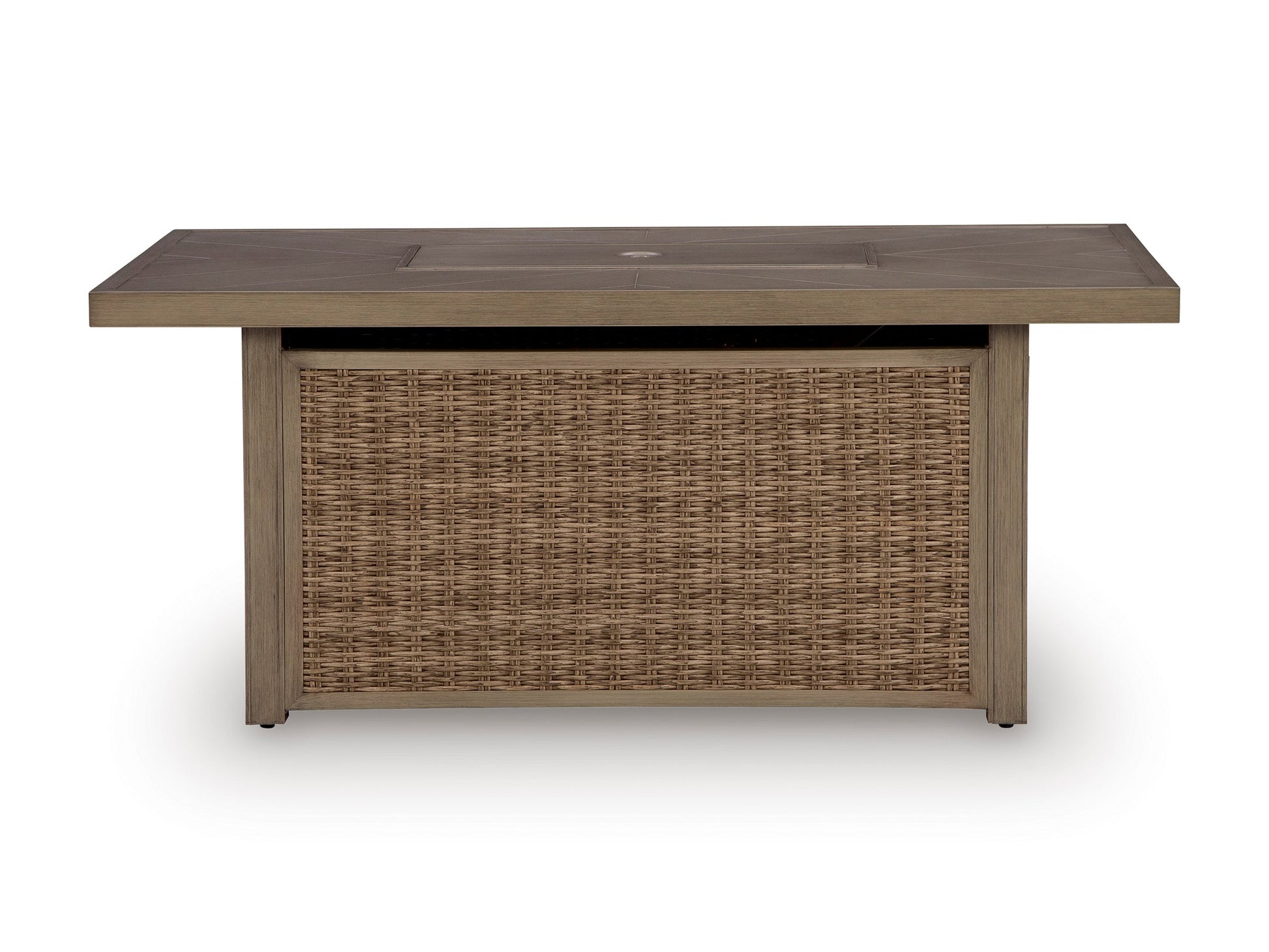 Revare Beach Rectangular Fire Pit Table