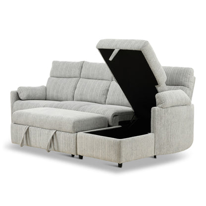 Chamberlain 3-Piece Power Reclining Sectional with Pullout Bed