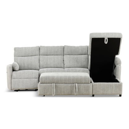 Chamberlain 3-Piece Power Reclining Sectional with Pullout Bed