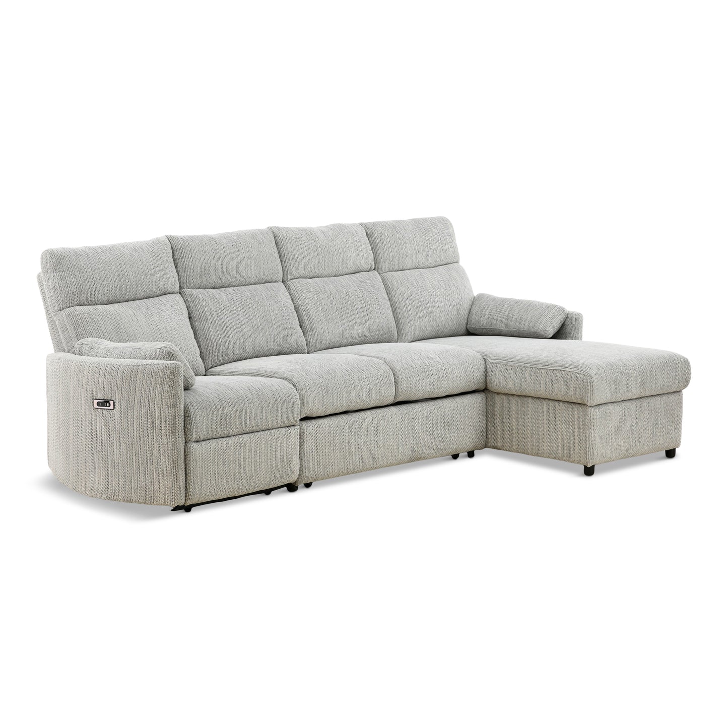 Chamberlain 3-Piece Power Reclining Sectional with Pullout Bed