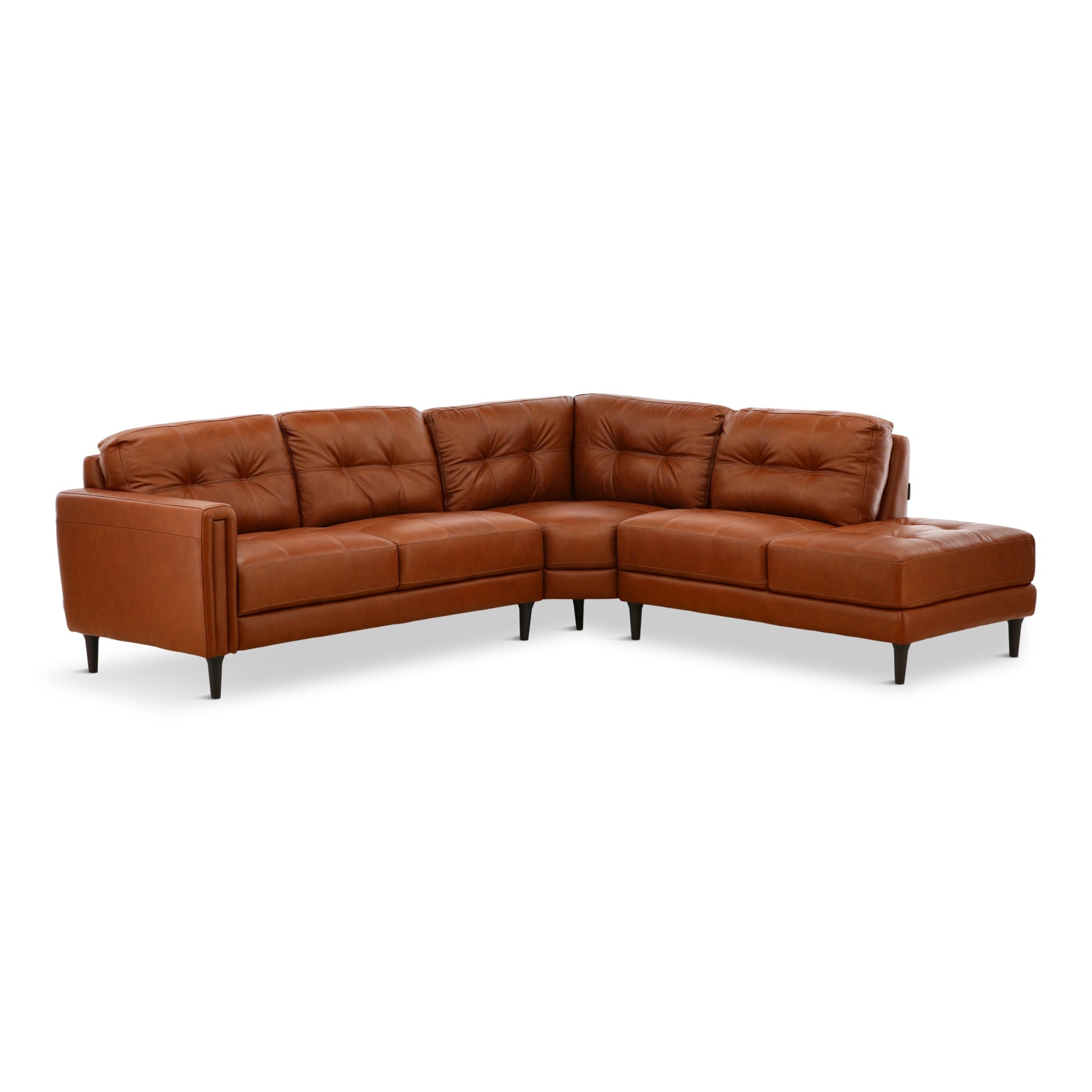 Alaric 3-Piece Leather Sectional