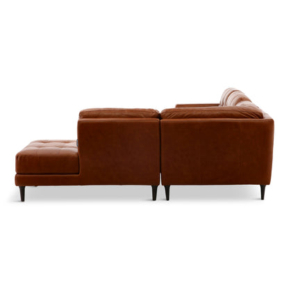 Alaric 3-Piece Leather Sectional