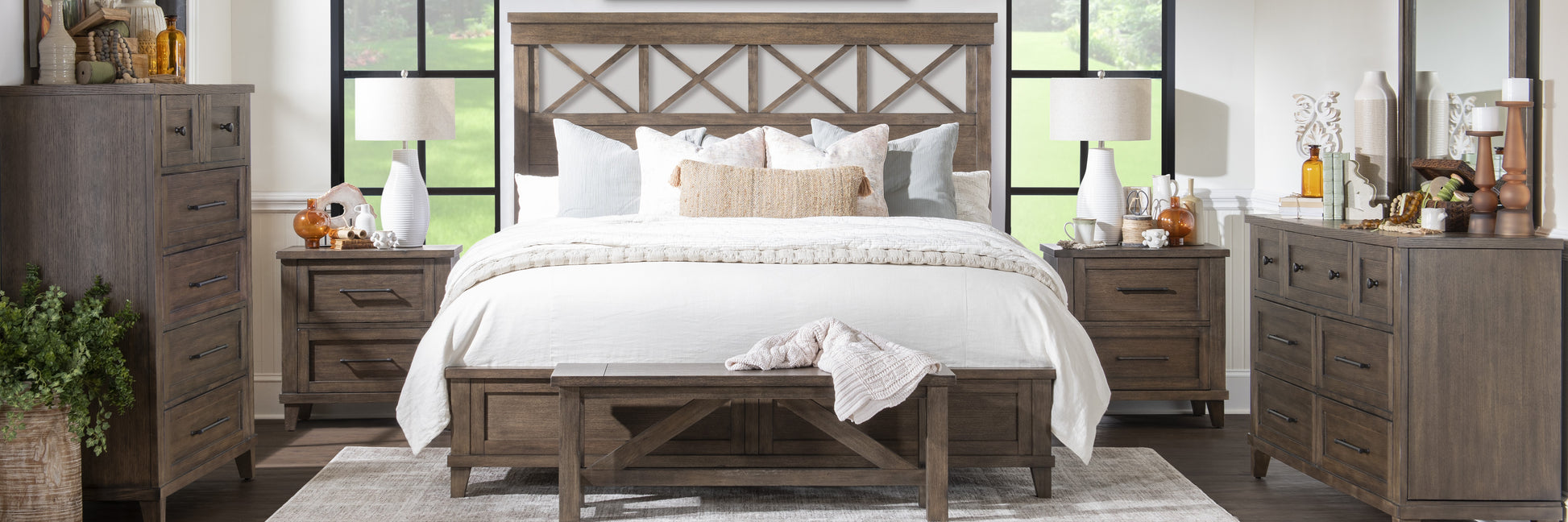 Trisha Yearwood XXX's & OOO's 3-Piece Queen Bedroom Set