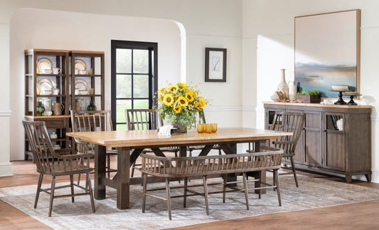 XXX's and OOO's Trestle Dining Table