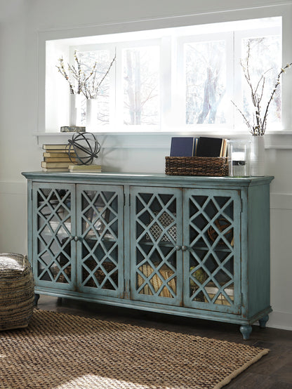 Ashley Mirimyn 4 Lattice Design Door Accent Cabinet
