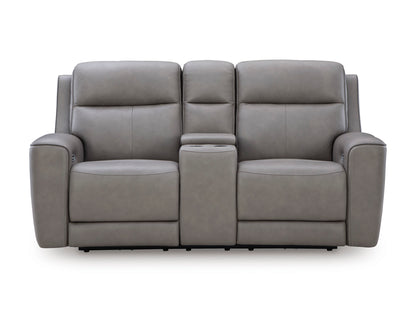 5Z-Relaxation Power Reclining Console Loveseat