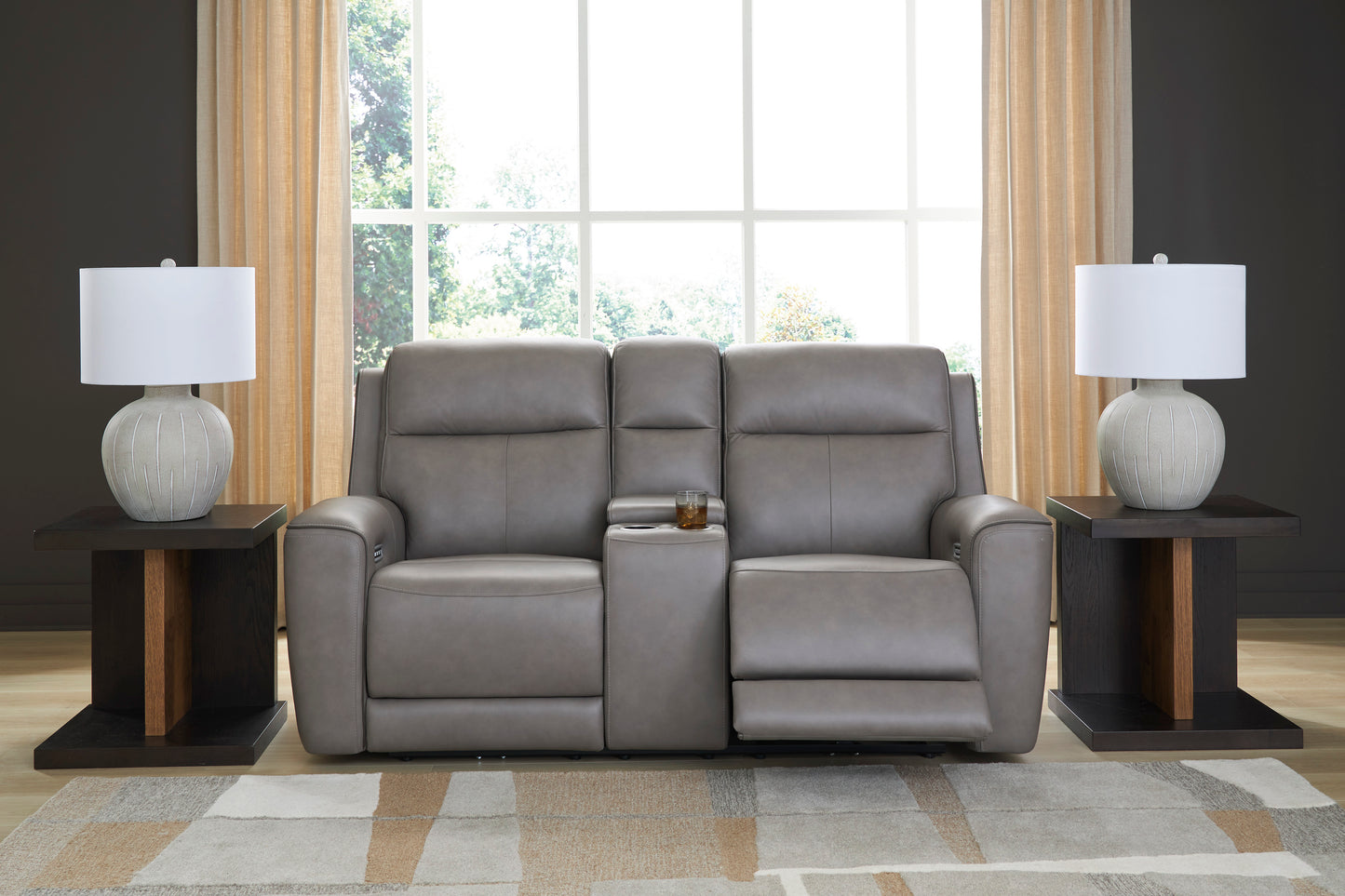 5Z-Relaxation Power Reclining Console Loveseat