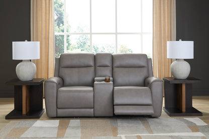 5Z-Relaxation Power Reclining Console Loveseat