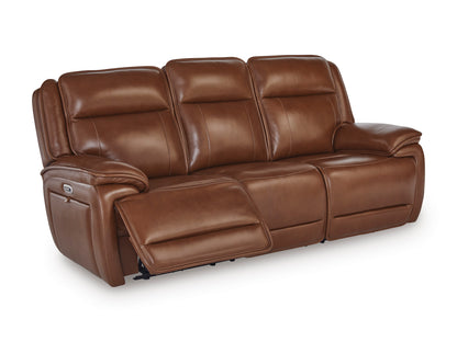 Healy Pier Leather Power Reclining Sofa