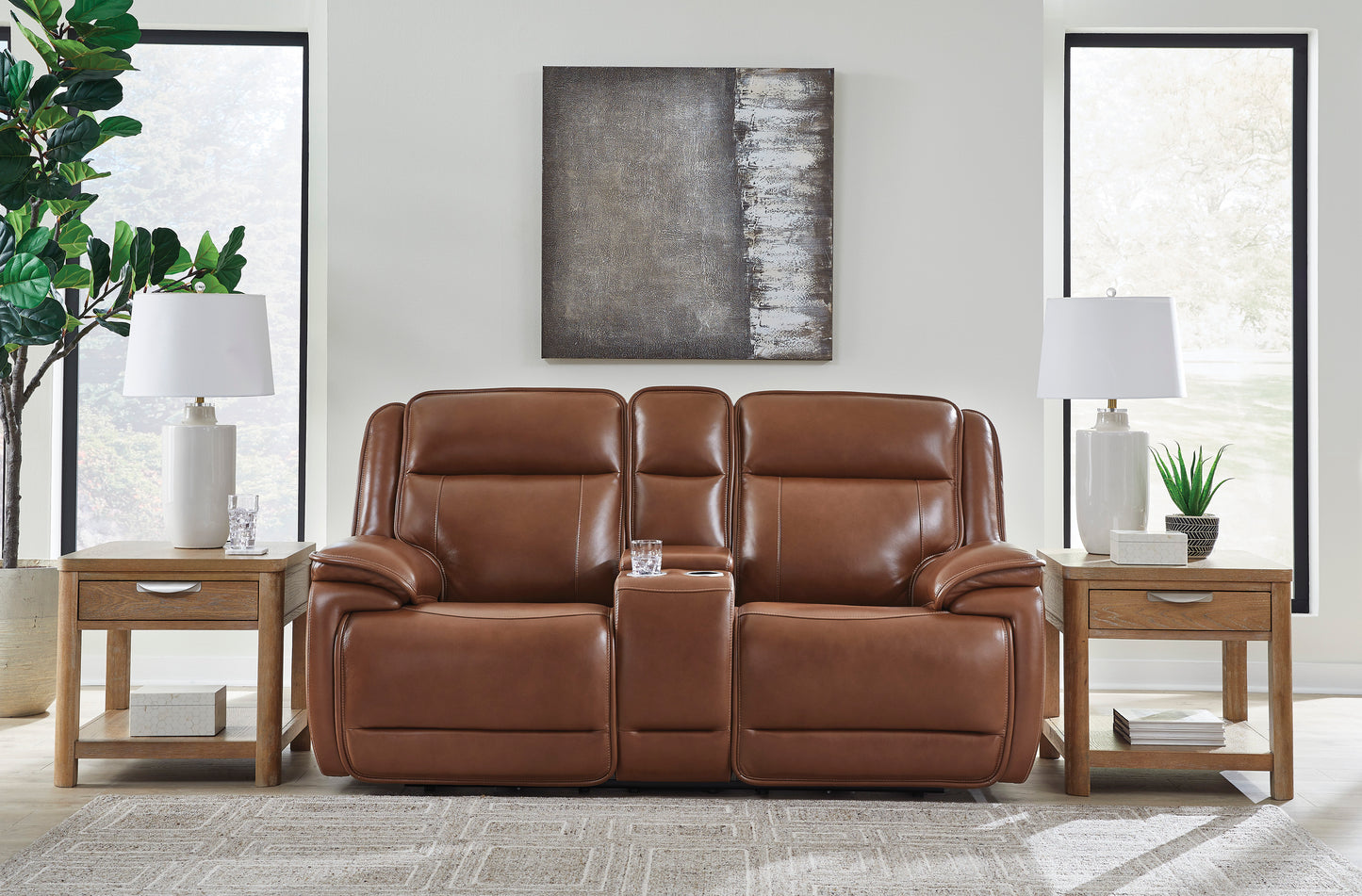 Healy Pier Power Reclining Console Loveseat