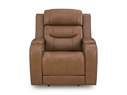 Dreamer Power Recliner with Audio Seating Caramel