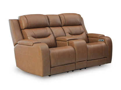 Dreamer Power Reclining Console Loveseat with Audio Seating
