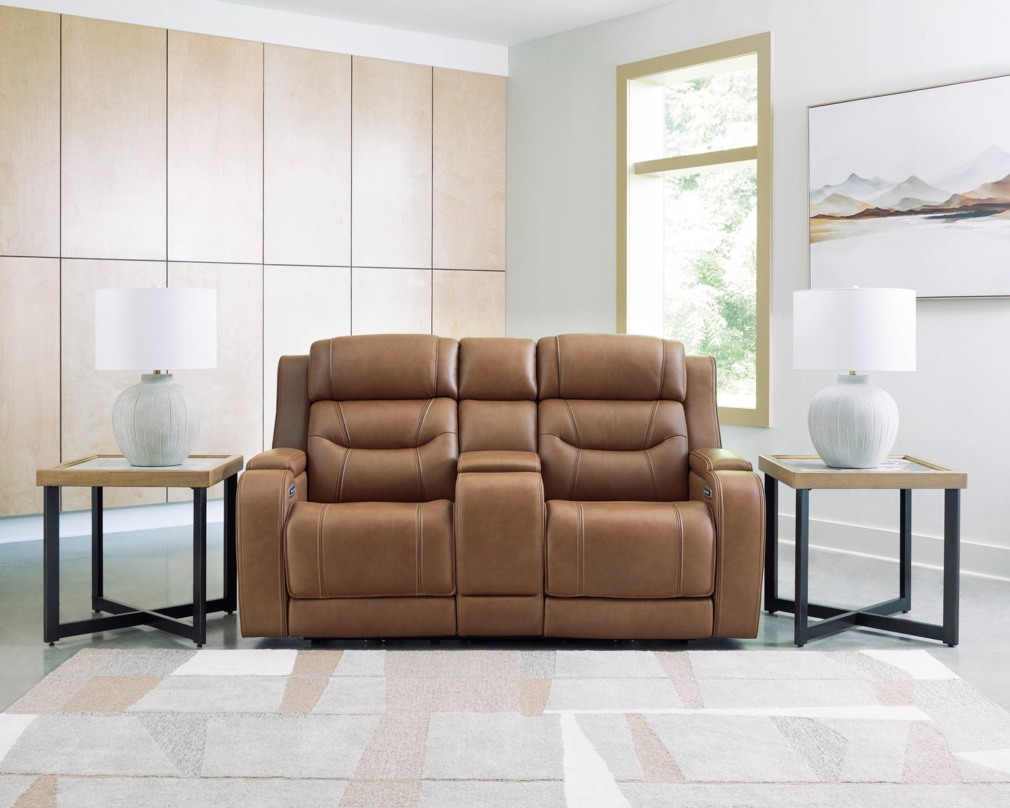 Dreamer Power Reclining Console Loveseat with Audio Seating