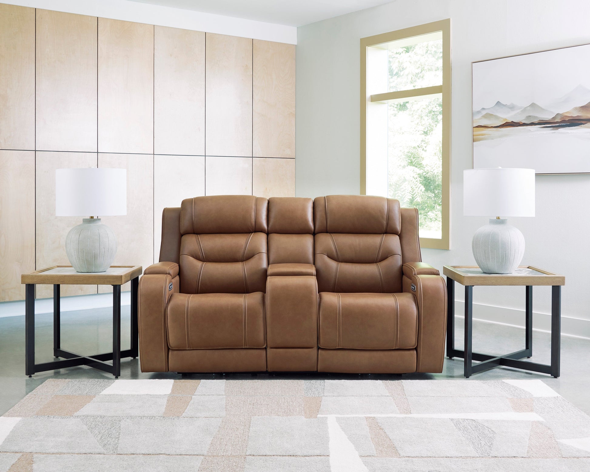 Dreamer Power Reclining Console Loveseat with Audio Seating