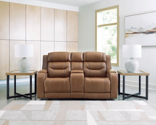 Dreamer Power Reclining Console Loveseat with Audio Seating