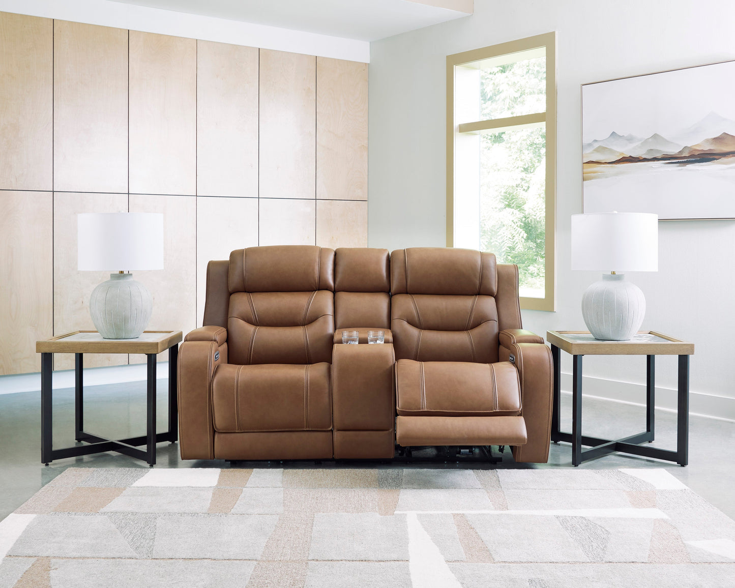 Dreamer Power Reclining Console Loveseat with Audio Seating