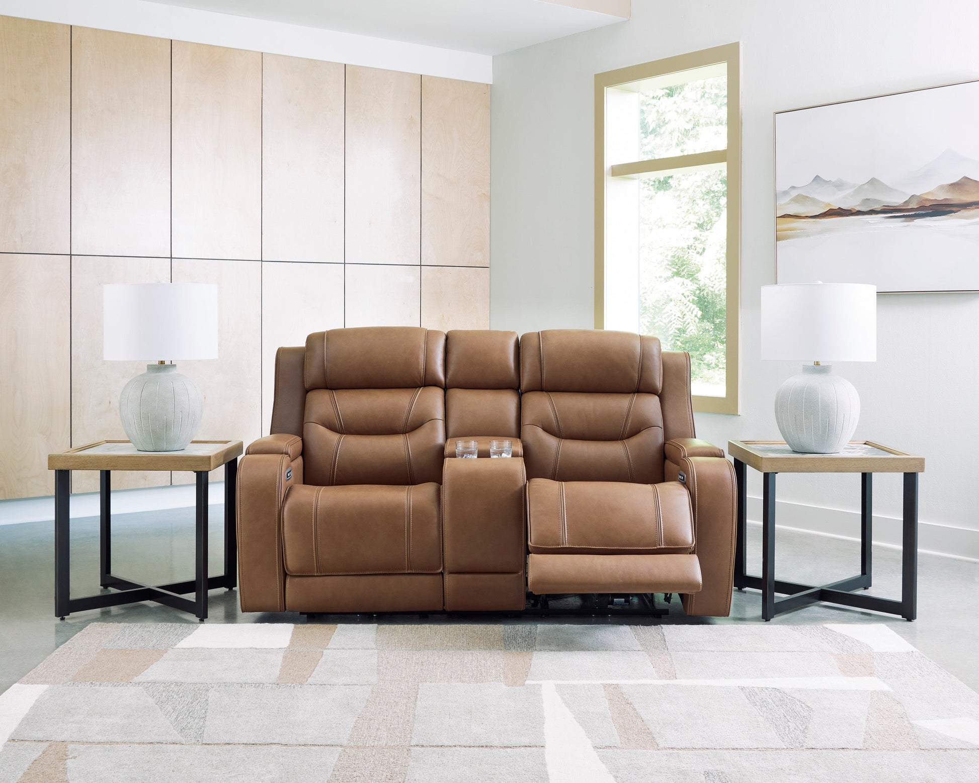 Dreamer Power Reclining Console Loveseat with Audio Seating