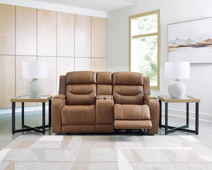 Dreamer Power Reclining Console Loveseat with Audio Seating