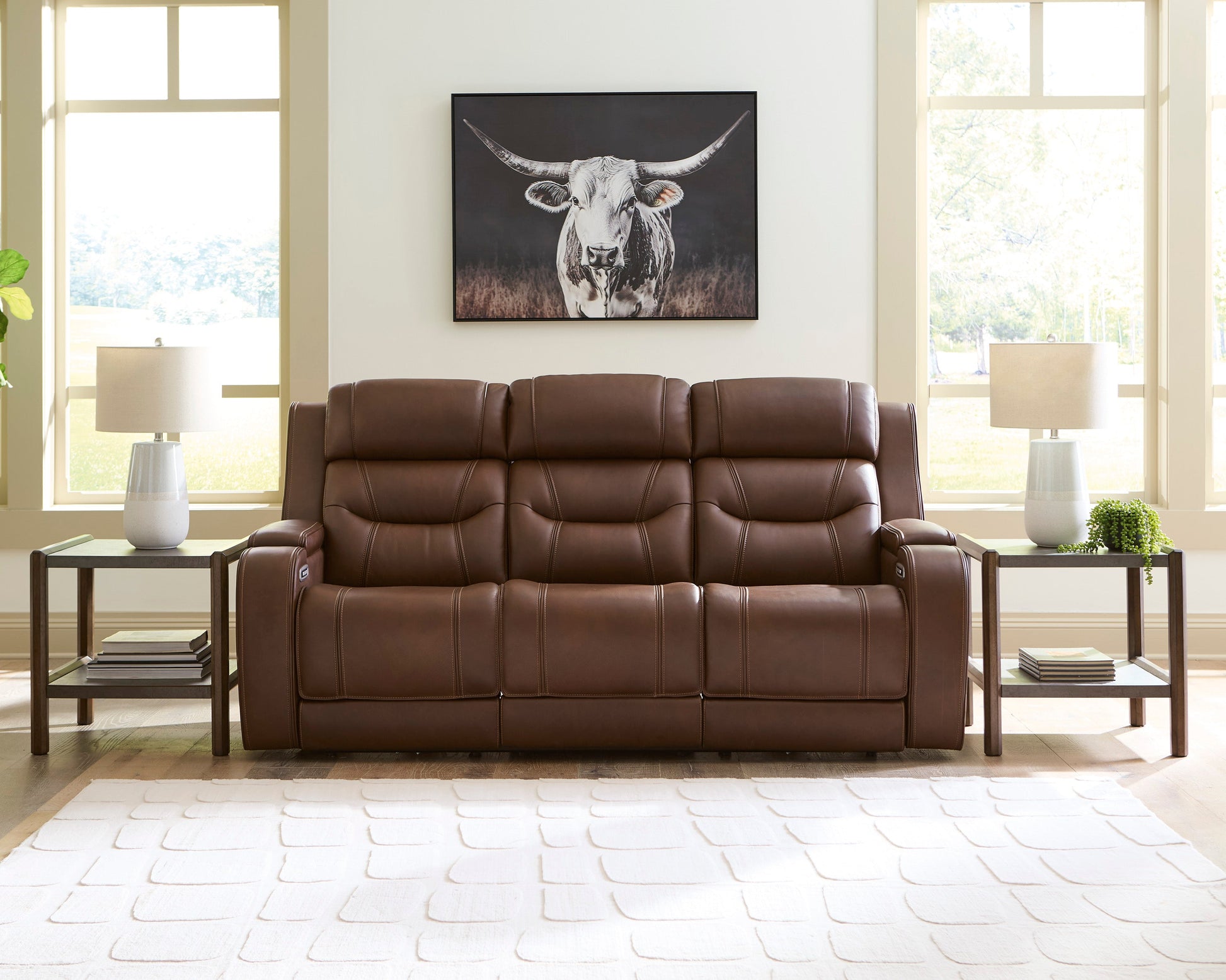 Dreamer Power Reclining Sofa with Audio Seating and Drop-Down Table