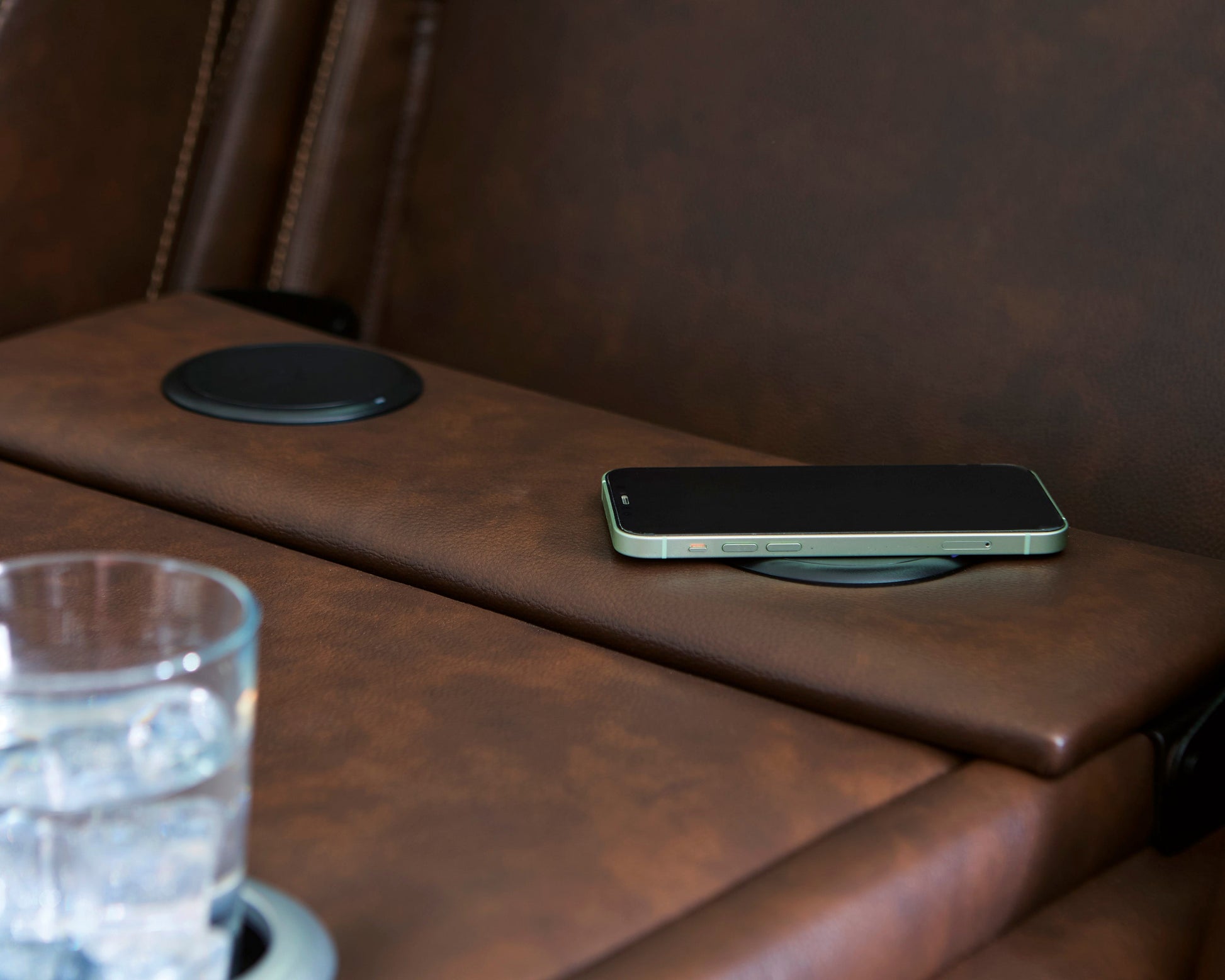 Dreamer Power Reclining Sofa with Audio Seating and Drop-Down Table