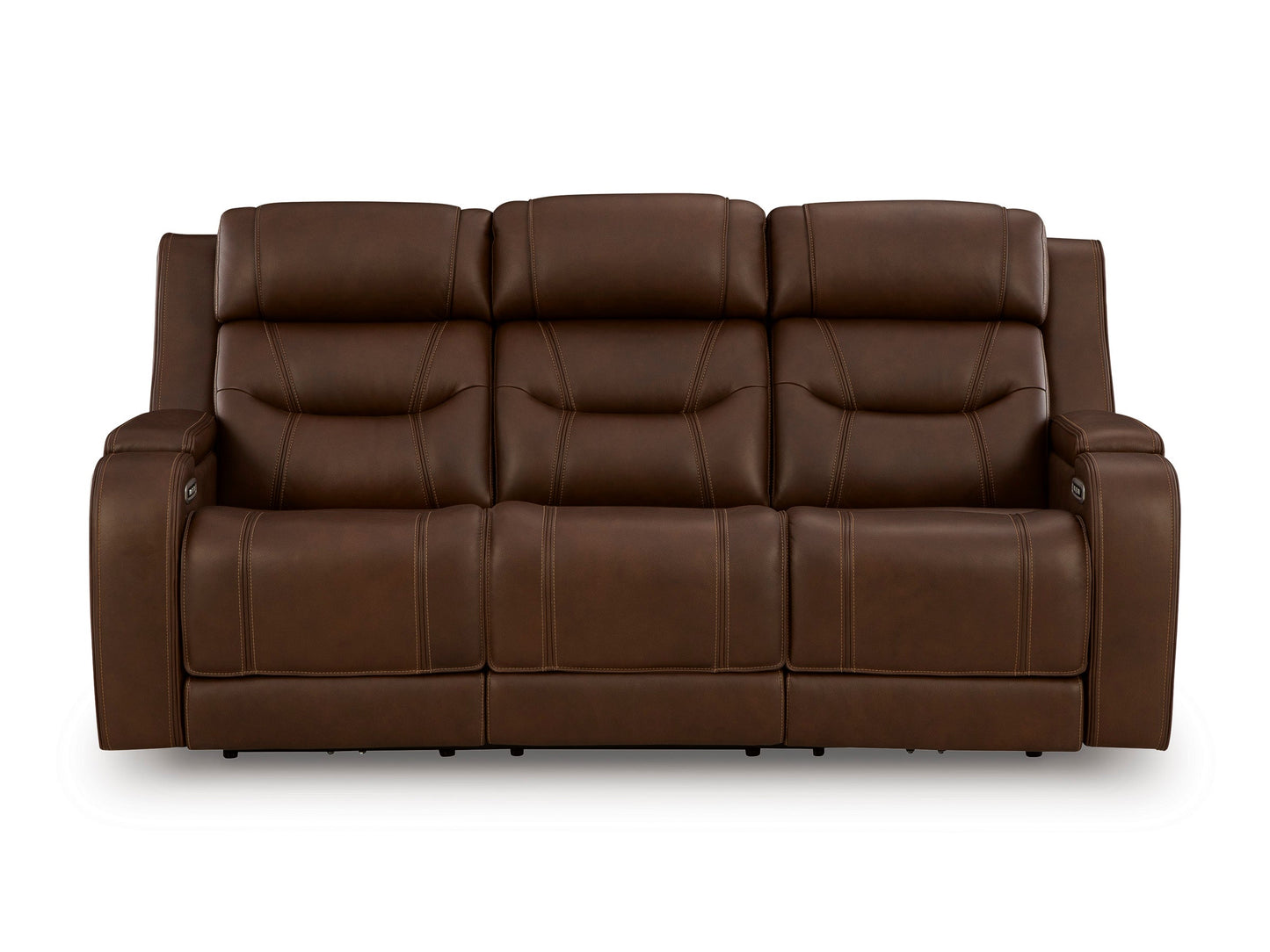 Dreamer Power Reclining Sofa with Audio Seating and Drop-Down Table Brown