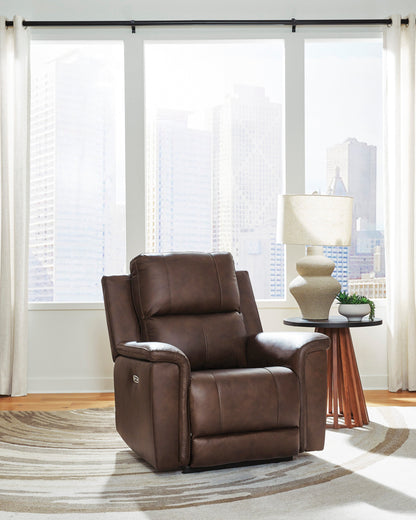 Beryton Power Recliner with Adjustable Headrest