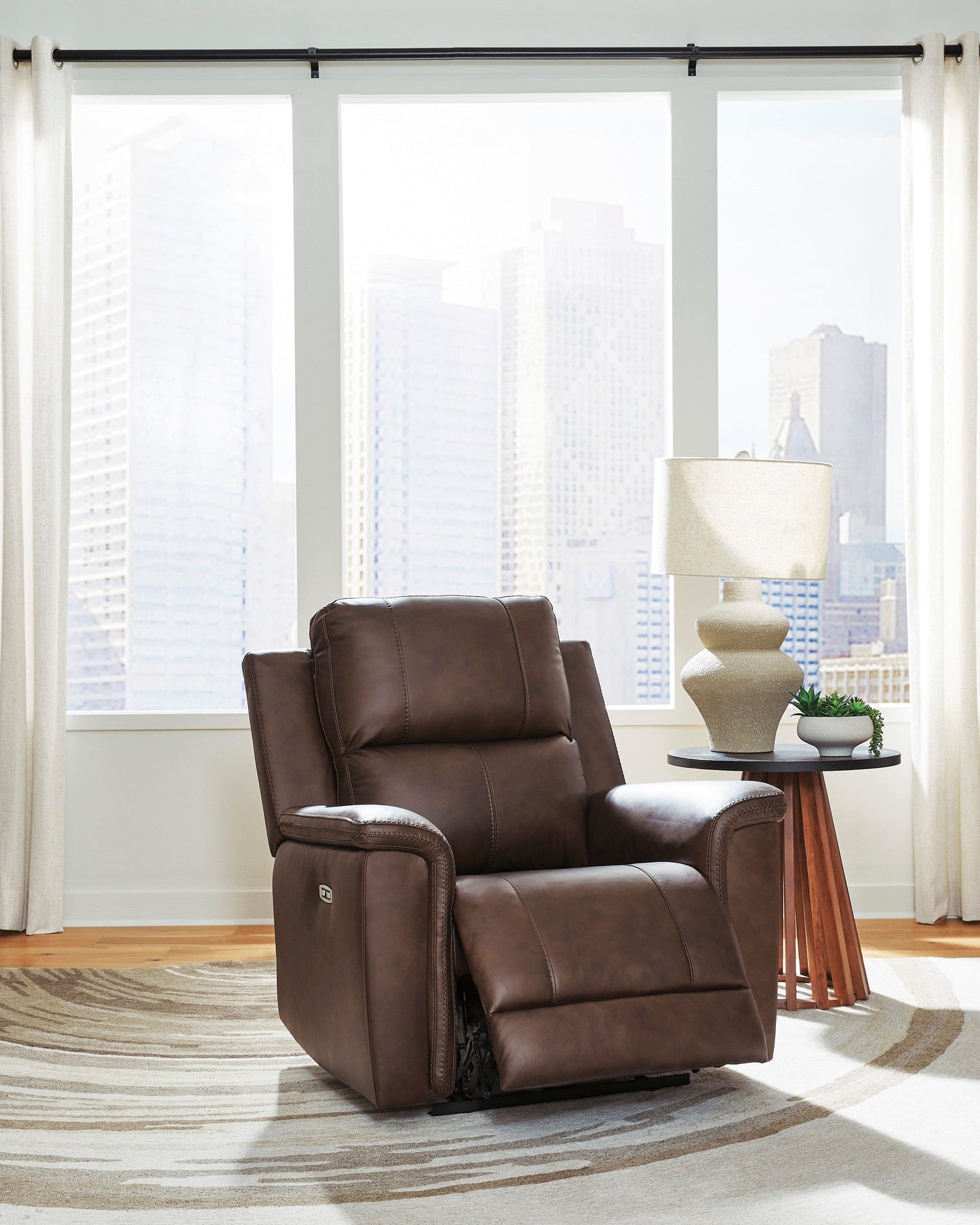 Beryton Power Recliner with Adjustable Headrest