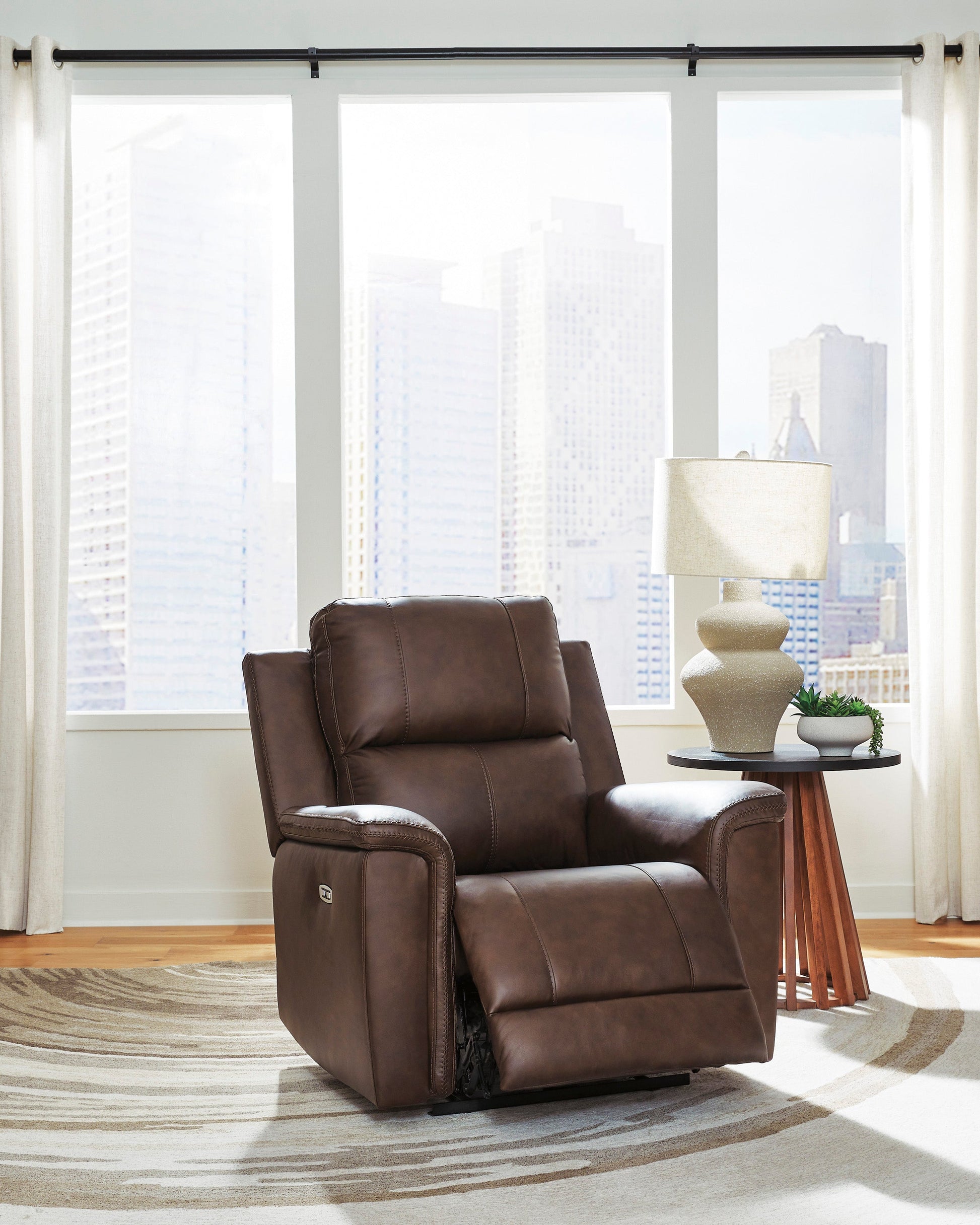 Beryton Power Recliner with Adjustable Headrest
