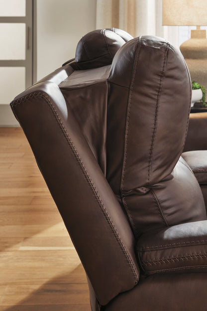 Beryton Power Reclining Sofa with Adjustable Headrest